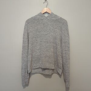 GAP Gray Sweatshirt with Relaxed Fit and Long Sleeves